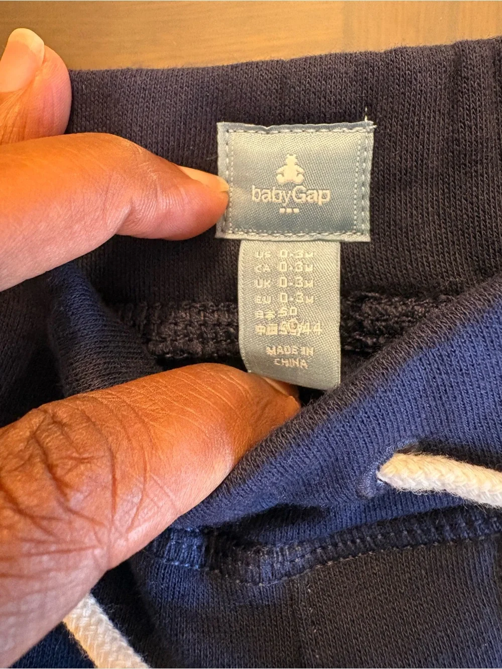 Baby gap navy blue jogger pants size 0-3